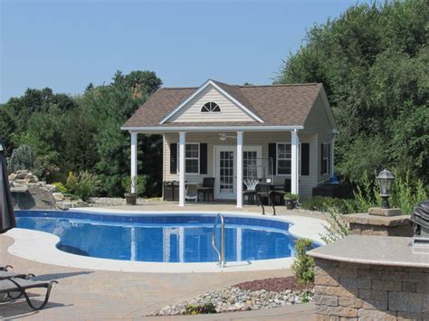 outdoor metal pool house sheds|prefabricated pool house with bathroom.